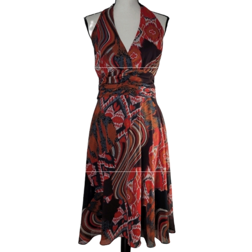 Dress Barn Halter Dress Romantic Vintage 10